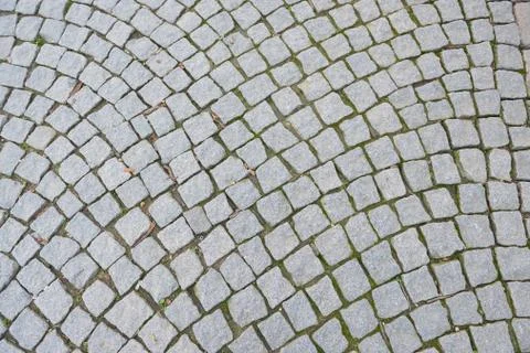 Road from paving stone Stock Photos