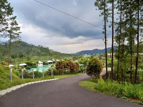 Road to the peak Mount Foto stock