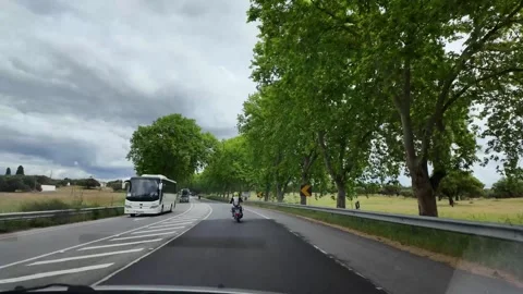 Road Perspective From Moving Automobile Stock Footage 339712824