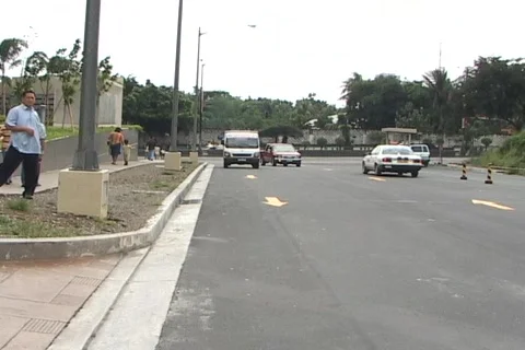 Road in the Philippines Stock Footage 157676