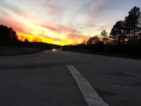 On the road Foto stock