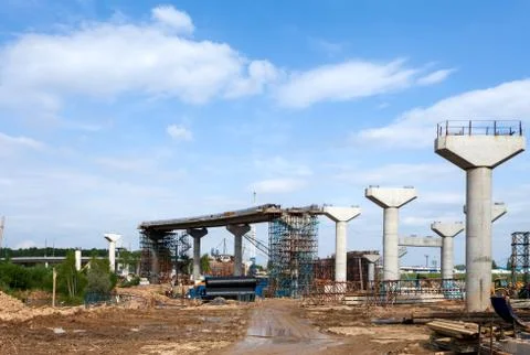 Road pillars Foto stock