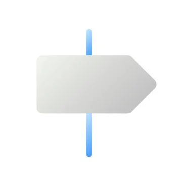 Road pointer flat gradient two-color ui icon 스톡 일러스트