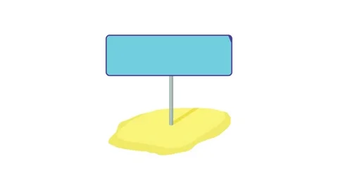 Road pointer icon animation Stock Footage 150687300