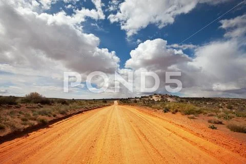 Road in prarie Stock Photos