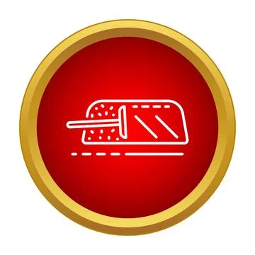 Road pylon spreading asphalt for construction work icon Stock Illustration
