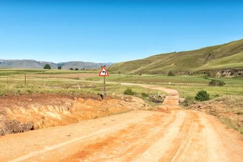 Road R396 between Maclear and the Pot River Pass Stock Photos