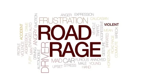 Road rage animated word cloud, text desi... | Stock Video | Pond5