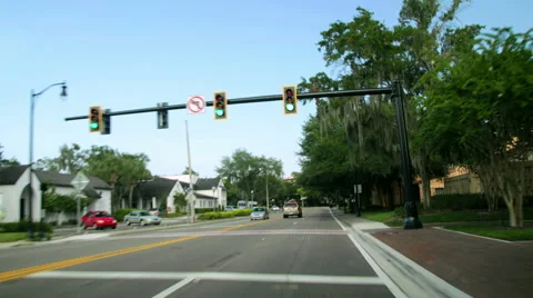 Road Rage Cameracar Time Lapse to Winter Park Orlando Video stock 41373078