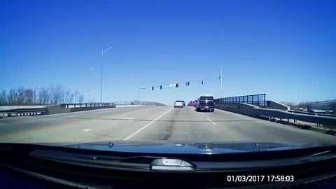 Road Rage Caught On Dash Cam, Fort Wayne, Indiana, USA - 19 Nov 2023 Stock Footage 256238223