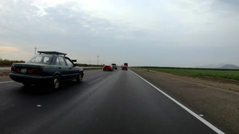 Road rage driver on a highway is driving risky. Stock Footage 159484968