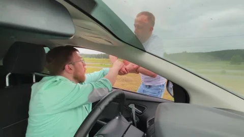 Road rage. Stock Footage 320599755