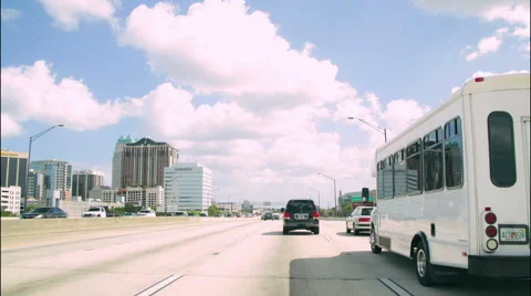 Road Rage High Speed Driving in Florida Video stock 41372677