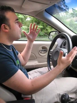 Road Rage Man Stock Photos
