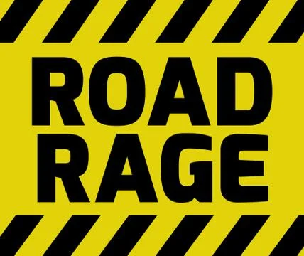 Road Rage sign Stock Illustration