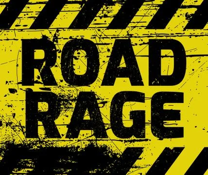 Road Rage sign Stock Illustration