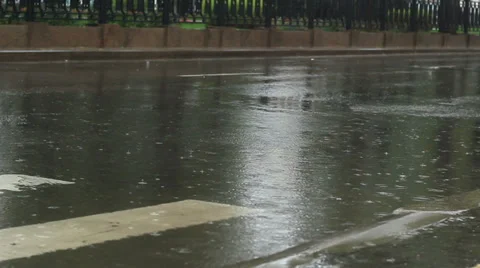 Road in the rain 動画素材 31745067