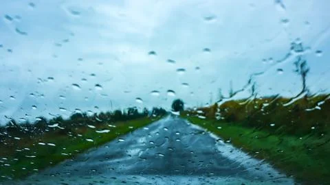 Road rain Stock Photos