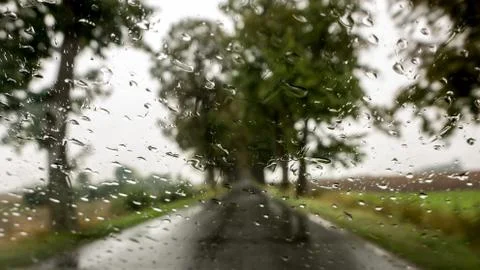 Road rain Stock Photos