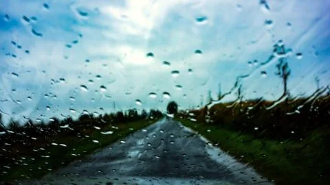 Road rain Stock Photos