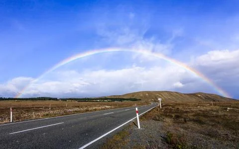 Road to the rainbow Stock Photos