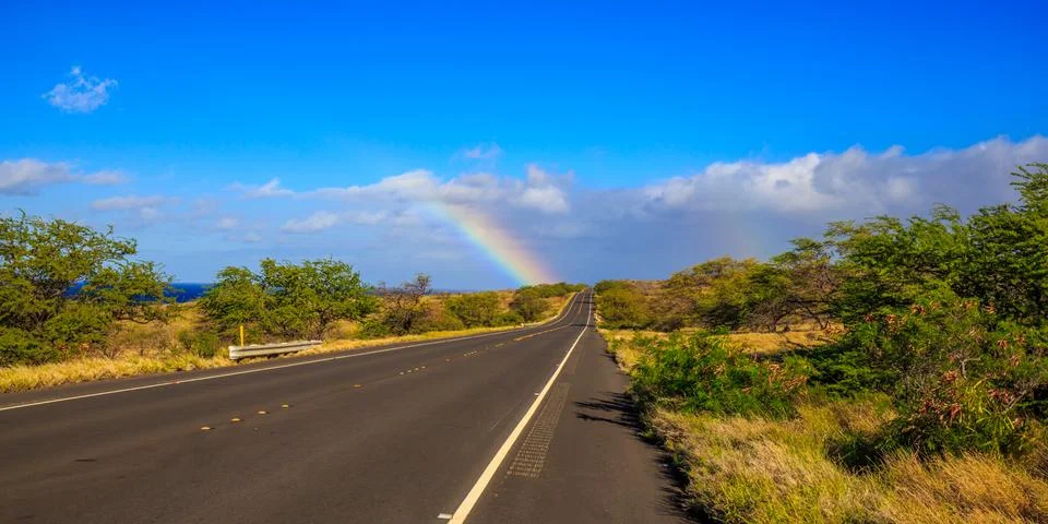 Road to Rainbow Stock Photos