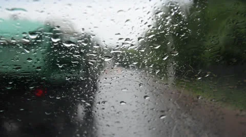 Road on a rainy day Video stock 25710206