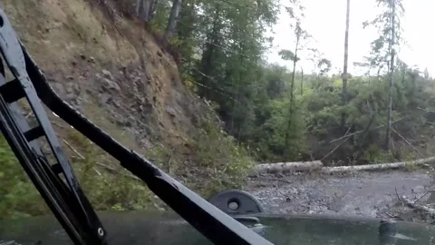 Off-road rainy day Stock Footage 172560872