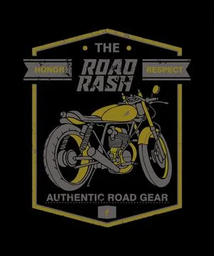 Road rash Stock Illustration