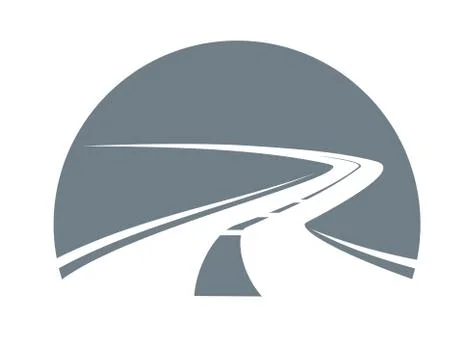 Road receding into infinity Stock Illustration