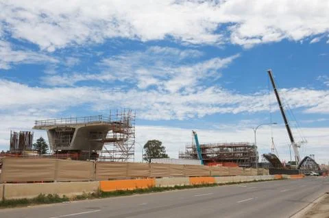Road reconstruction Stockfoto's