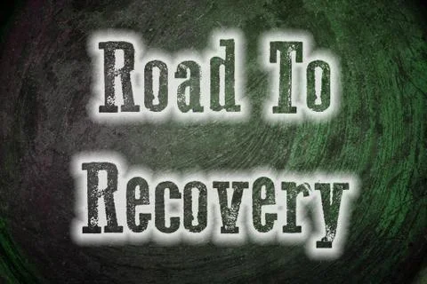 Road to recovery concept Stock Illustration