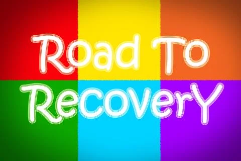 Road to recovery concept Stock Illustration