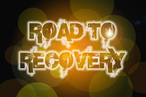 Road to recovery concept Stock Illustration