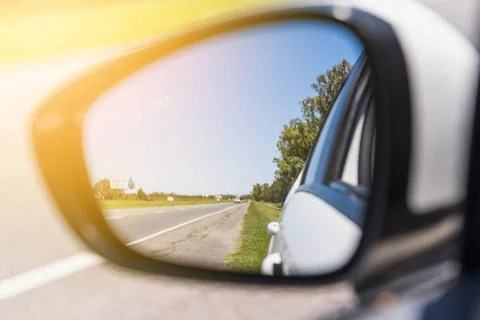 Road reflected side mirror road reflected side mirror Copyright: xZoonar.c... Stock Photos