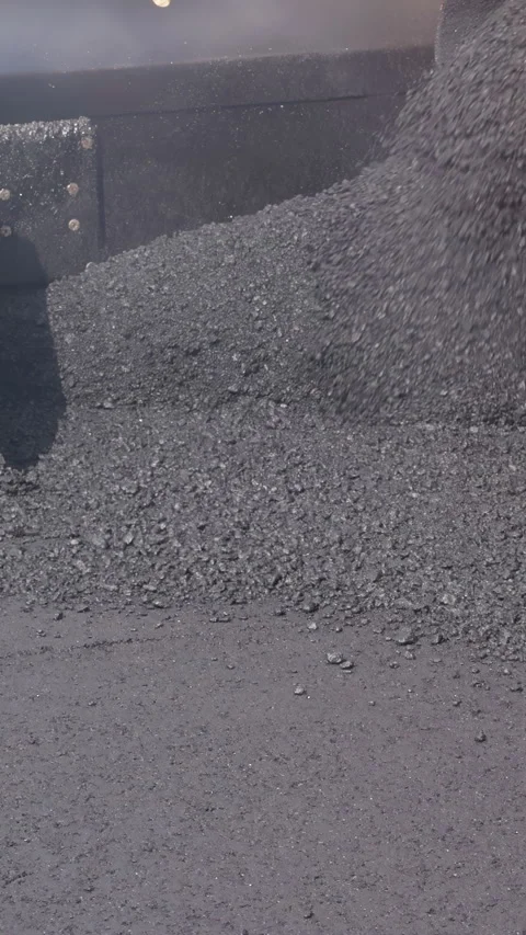 Road repair crew patching pothole in residential area Stock Footage 342967515