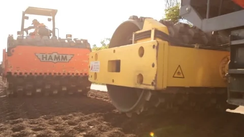 Road Repairing Video stock 75944335