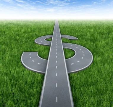 Road to riches 库存插图