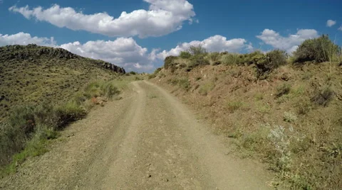 Off-road riding on a mountainous road Stock Footage 54698126
