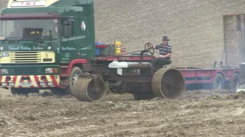 Road roller 03 Stock Footage 20465602
