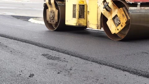 Road roller asphalt Stock Footage 140213731