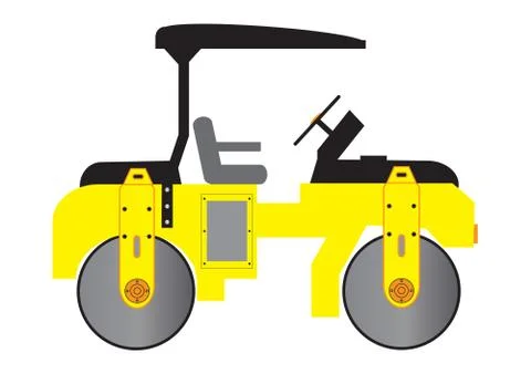 Road roller Stock Illustration