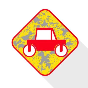 Road roller. 库存插图