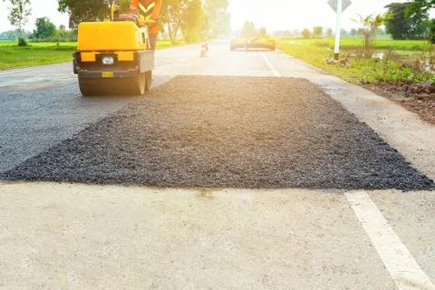 Road Roller. Stock Photos