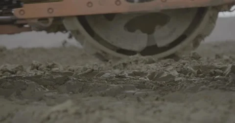 Road roller, road construction, crushed stone, road surface, new road Stock Footage 311525600