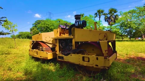 Road Roller - Wheels Video stock 263885649
