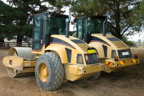 Road rollers Stock Photos