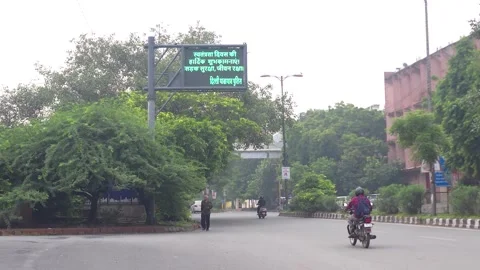 Road Safety and Driving Rules in India Traffic Regulations Video stock 320385123
