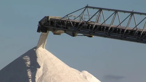 Road Salt Offload Stock Footage 82830885