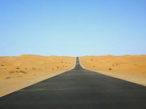 Road in the sands Stock Photos